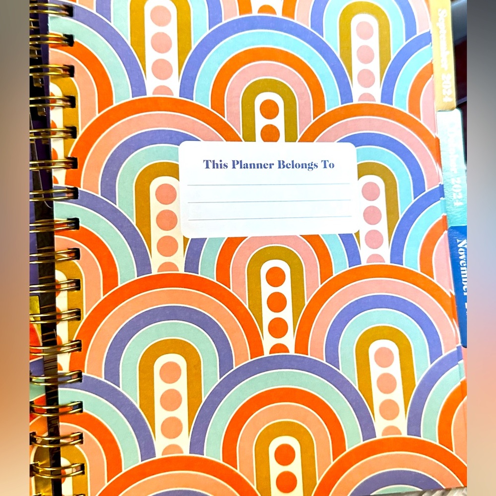 Colorful Spiral Planner to December 2025 - a lot of months left in 2025